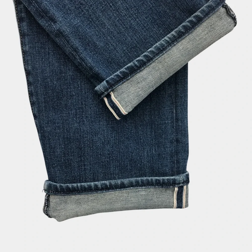 Kato by Hiroshi Kato The Pen Slim Selvedge Jeans Blue Rain Wash Mens 34 USA Made